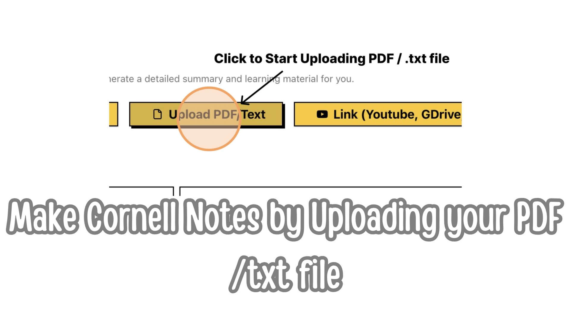 Upload PDF/TXT - Generate Your Notes by Uploading PDF/TXT