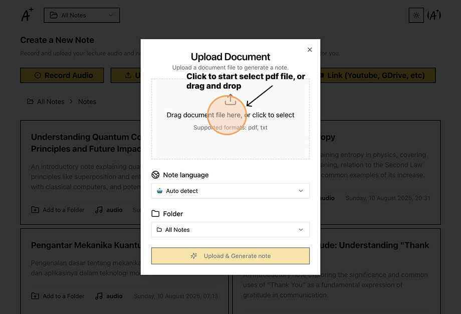 Click PDF Upload