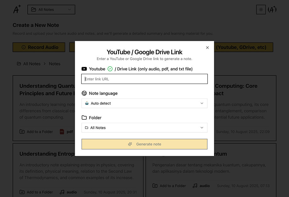 Link Modal